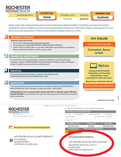 Pay Your Bill Rochester Regional Health New York
