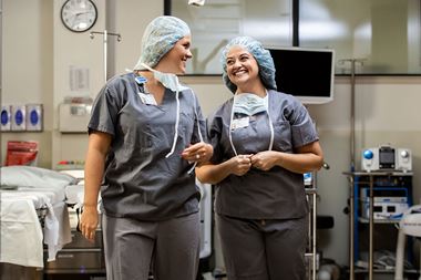 Photo of nurses in action