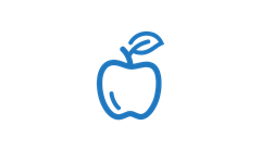 blue icon apple