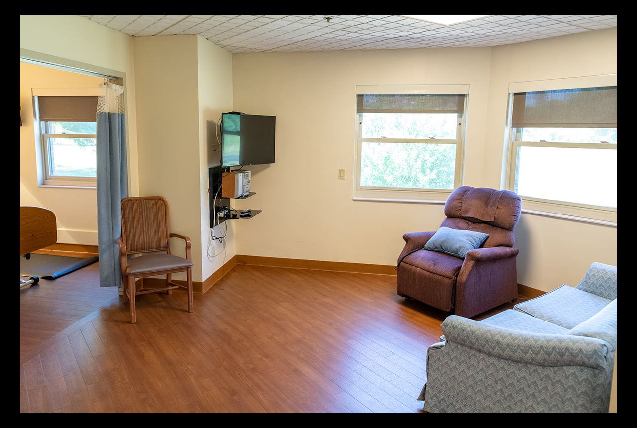  Each resident’s suite offers a comfortable living area.