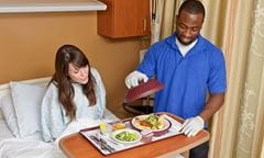 meals being served to patient image