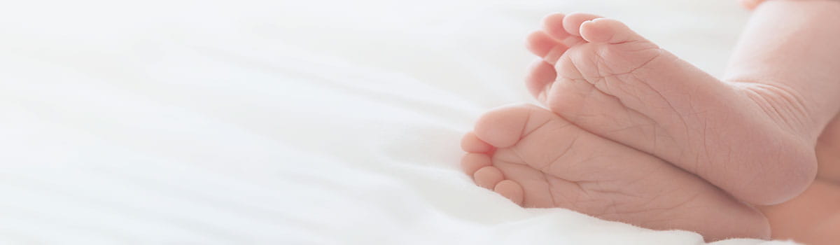 Image of newborn baby feet