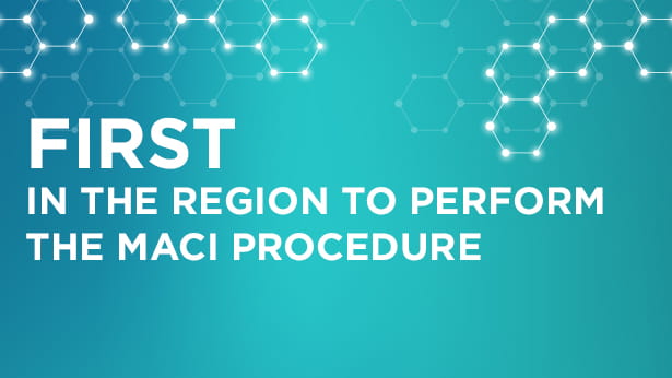 First in the region to perform the MACI procedure